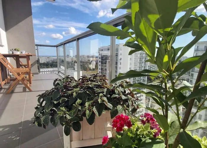 דירה View -16pietro, Parking Podziemny, Widok Na I Morze גדנסק