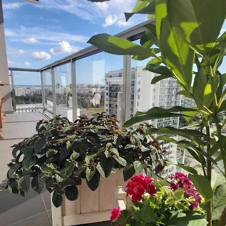 아파트 View -16pietro, Parking Podziemny, Widok Na I Morze 그단스크